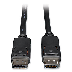 Tripp Lite DisplayPort Cable with Latches (M/M), 4K x 2K 3840 x 2160 @ 60Hz, 3 ft. (P580003)