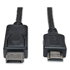Tripp Lite Display Port to HDMI Adapter Cable, 3 ft, Black (P582003)