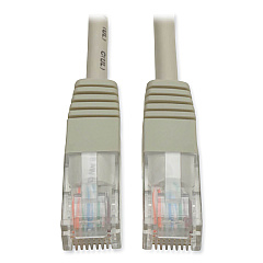 Tripp Lite CAT5e 350 MHz Molded Patch Cable, 50 ft, Gray (N002050GY)