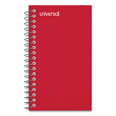 Universal Wirebound Memo Book, Narrow Rule, Orange Cover, 5 x 3, 50 Sheets, 12/Pack (UNV20453)