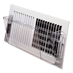 Adjustable Sidewall Register Air Deflector, 10 x 3 x 5.5, Clear (51)