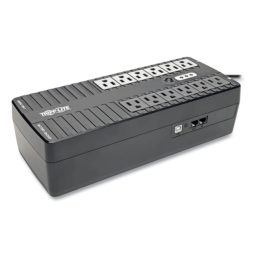 Tripp Lite Internet Office Ultra-Compact Desktop Standby UPS, 12 Outlets, 900 VA, 420 J (INTERNET900U)