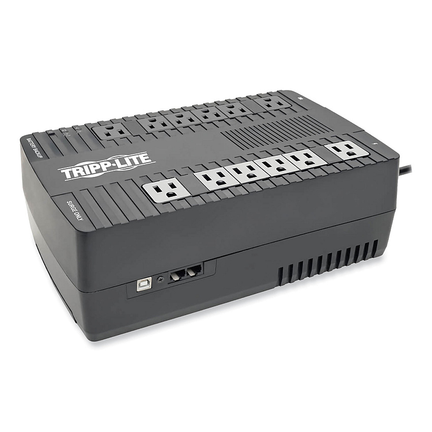 Tripp Lite AVR Series Ultra-Compact Line-Interactive UPS, USB, 12 Outlets, 750 VA, 420 J (AVR750U)
