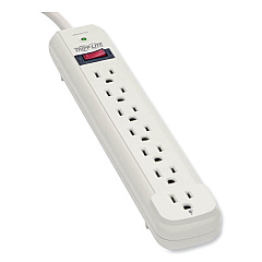 Tripp Lite Protect It! Surge Protector, 7 AC Outlets, 25 ft Cord, 1,080 J, Light Gray (TLP725)