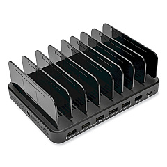 Tripp Lite USB Charging Station with Quick Charge 3.0, Holds 7 Devices, Black (U280007CQCST)