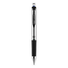 uni-ball 207 Impact Gel Pen, Retractable, Bold 1 mm, Blue Ink, Black/Blue Barrel (65871)