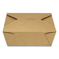 GEN Reclosable Kraft Take-Out Box, 48 oz, Paper, 300/Carton (GENPAPERBOX8)