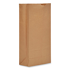 General Grocery Paper Bags, 50 lbs Capacity, #25, 8.25"w x 5.94"d x 16.13"h, Kraft, 500 Bags (GH25)