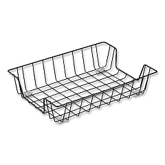 Universal Wire Metal Letter Tray, 1 Section, Letter Size Files, 10" x 14.13" x 3", Black (UNV20071)