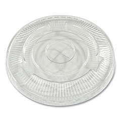 Boardwalk Crystal-Clear Cold Cup Straw-Slot Lids, Fits 9 oz Squat/12 oz PET Cups, 1,000/Carton (BWKPET912STRAW)