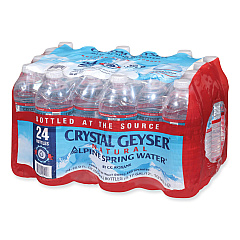 Crystal Geyser Natural Alpine Spring Water, 16.9 oz Bottle, 24/Carton (24514CTDEP)