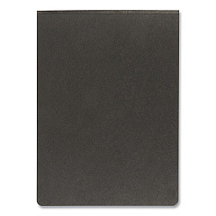 Oxford Pressboard Report Cover with Reinforced Top Hinge, Two-Prong Metal Fastener, 2" Capacity, 8.5 x 11, Black/Black (71306)