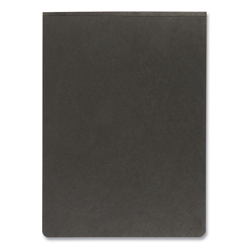 Oxford Pressboard Report Cover with Reinforced Top Hinge, Two-Prong Metal Fastener, 2" Capacity, 8.5 x 11, Black/Black (71306)