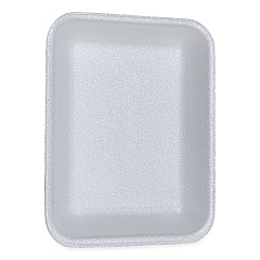 GEN Meat Trays, #3P, 8.7 x 6.6 x 1.1, White, 400/Carton (GEN3PWH)