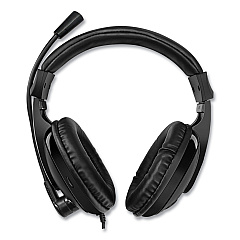Adesso Xtream H5 Multimedia Headset with Mic, Binaural Over the Head, Black