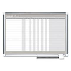 MasterVision In-Out Magnetic Dry Erase Board, 36x24, Silver Frame (GA01110830)