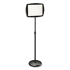 MasterVision Floor Stand Sign Holder, Rectangle, 15x11 sign, 66"H, Black Frame (SIG07060101)
