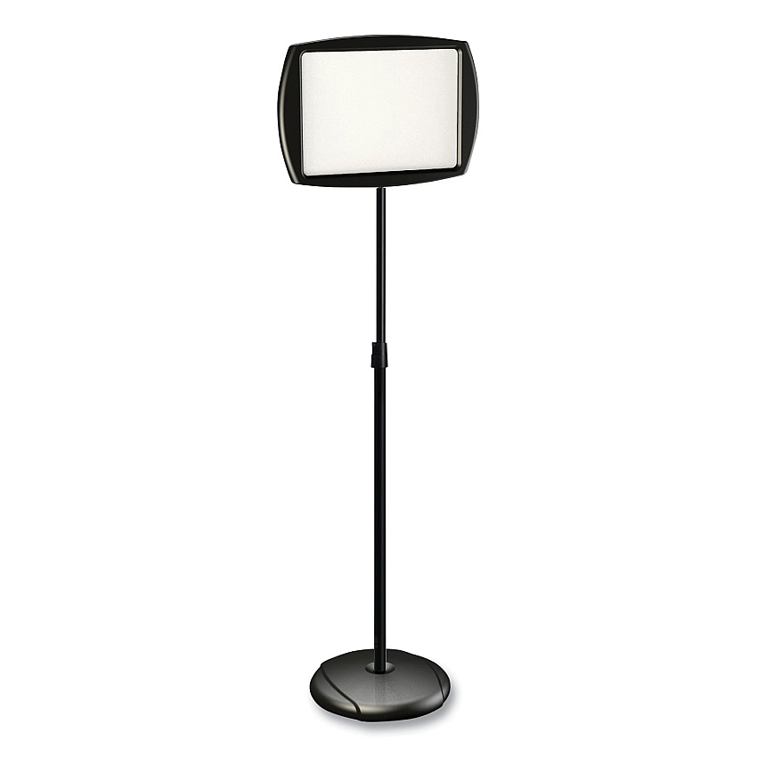 MasterVision Floor Stand Sign Holder, Rectangle, 15x11 sign, 66"H, Black Frame (SIG07060101)