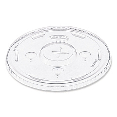 SOLO Straw-Slot Cold Cup Lids, Fits 30 oz to 32 oz Cups, Clear, 50/Sleeve, 20 Sleeves/Carton (L32CR)