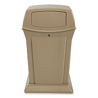 Rubbermaid Commercial Ranger Fire-Safe Container, Square, Structural Foam, 45 gal, Beige (917188BG)