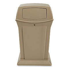 Rubbermaid Commercial Ranger Fire-Safe Container, Square, Structural Foam, 45 gal, Beige (917188BG)
