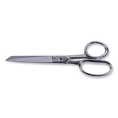 Clauss Hot Forged Carbon Steel Shears, 8" Long, 3.88" Cut Length, Nickel Straight Handle (10257)