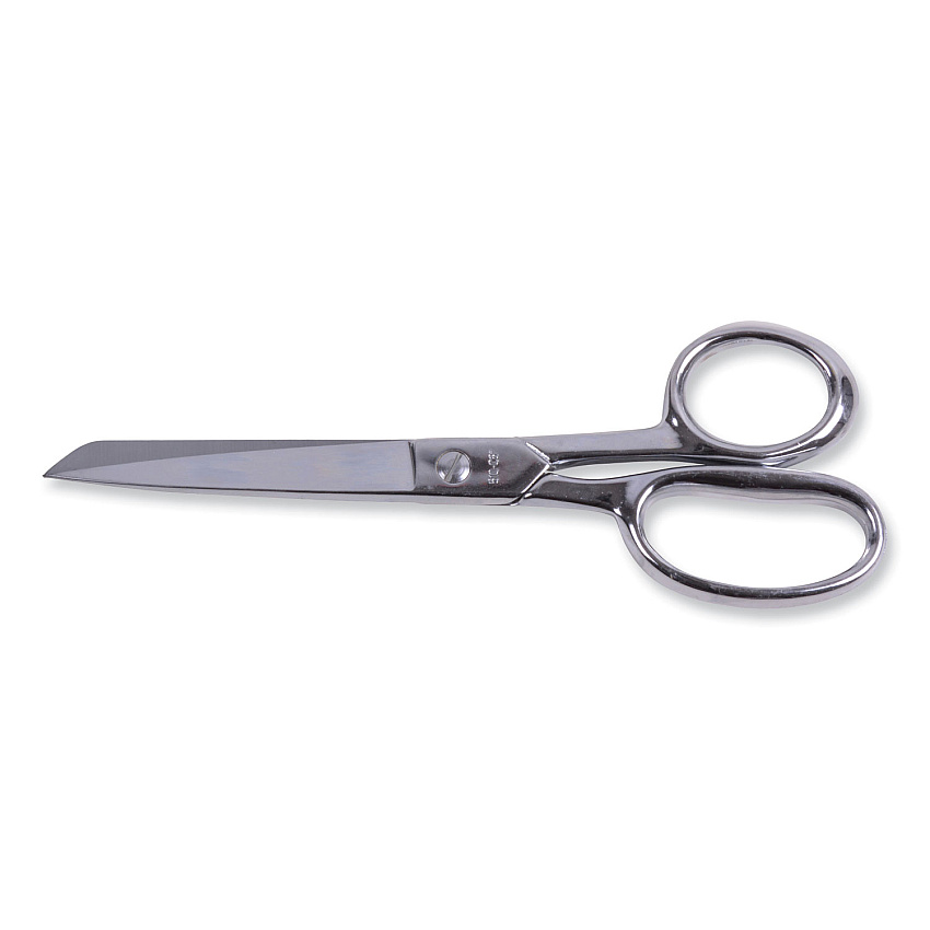 Clauss Hot Forged Carbon Steel Shears, 8" Long, 3.88" Cut Length, Nickel Straight Handle (10257)