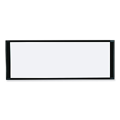 MasterVision Cubicle Workstation Dry Erase Board, 36 x18, Black Aluminum Frame (MA10007705)