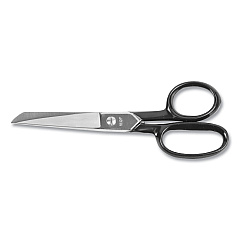 Clauss Hot Forged Carbon Steel Shears, 7" Long, 3.13" Cut Length, Black Straight Handle (10259)