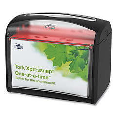 Tork Xpressnap Tabletop Napkin Dispenser, 7.9 x 5.6 x 7.9, Black (6232100)