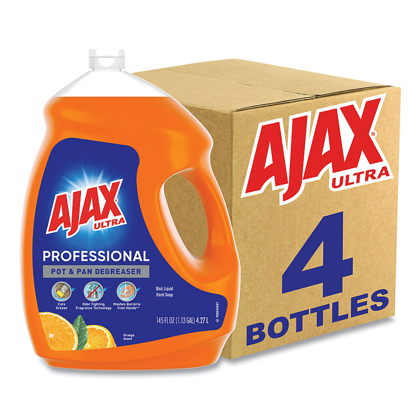 Ajax Dish Detergent, Orange Scent, 145 oz Bottle, 4/Carton (61034313CT)