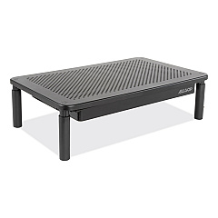 Allsop Metal Art Tri Level Stand, For 27" Monitors, 14.5" x 9.25" x 4.13" to 5.75", Black, Supports 30 lb (32545)