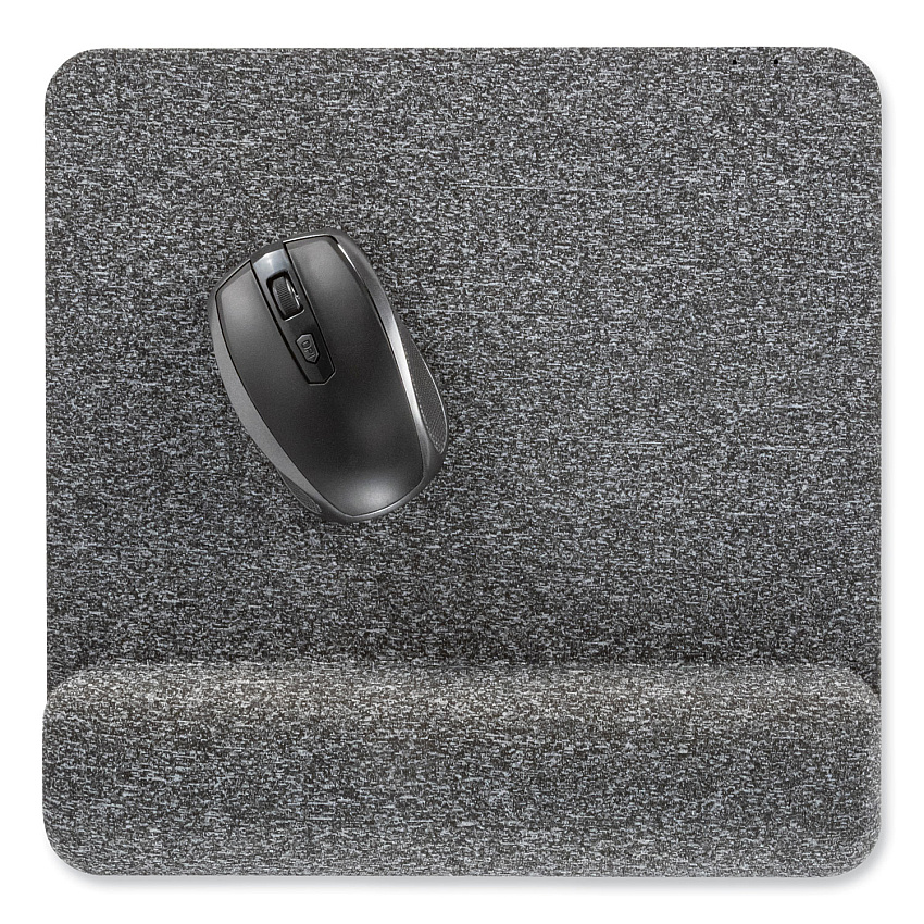 Allsop Premium Plush Mouse Pad, 11.8 x 11.6, Gray (32311)
