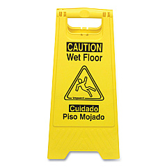 Impact Bilingual Yellow Wet Floor Sign, 12.05 x 1.55 x 24.3 (9152W)
