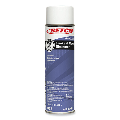 Betco BestScent Smoke and Odor Eliminator Aerosol, Fruit/Floral Scent, 16 oz Aerosol Can, 12/Carton (622300)