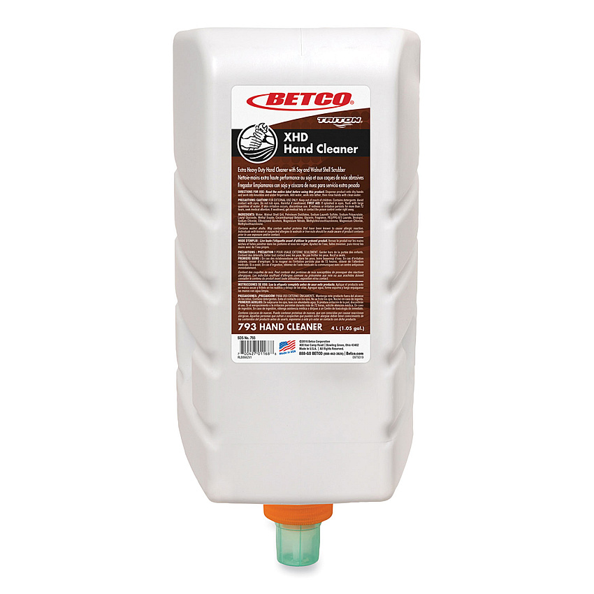 Betco XHD Hand Cleaner, Fresh, 4 L Refill Cartridge, 4/Carton (7933100)