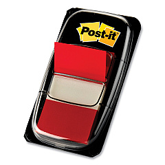 Post-it Flags Marking Page Flags in Dispensers, Red, 50 Flags/Dispenser, 12 Dispensers/Pack (680RD12)