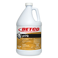 Betco pH7Q Dual Neutral Disinfectant Cleaner, Lemon Scent, 1 gal Bottle, 4/Carton (3160400)
