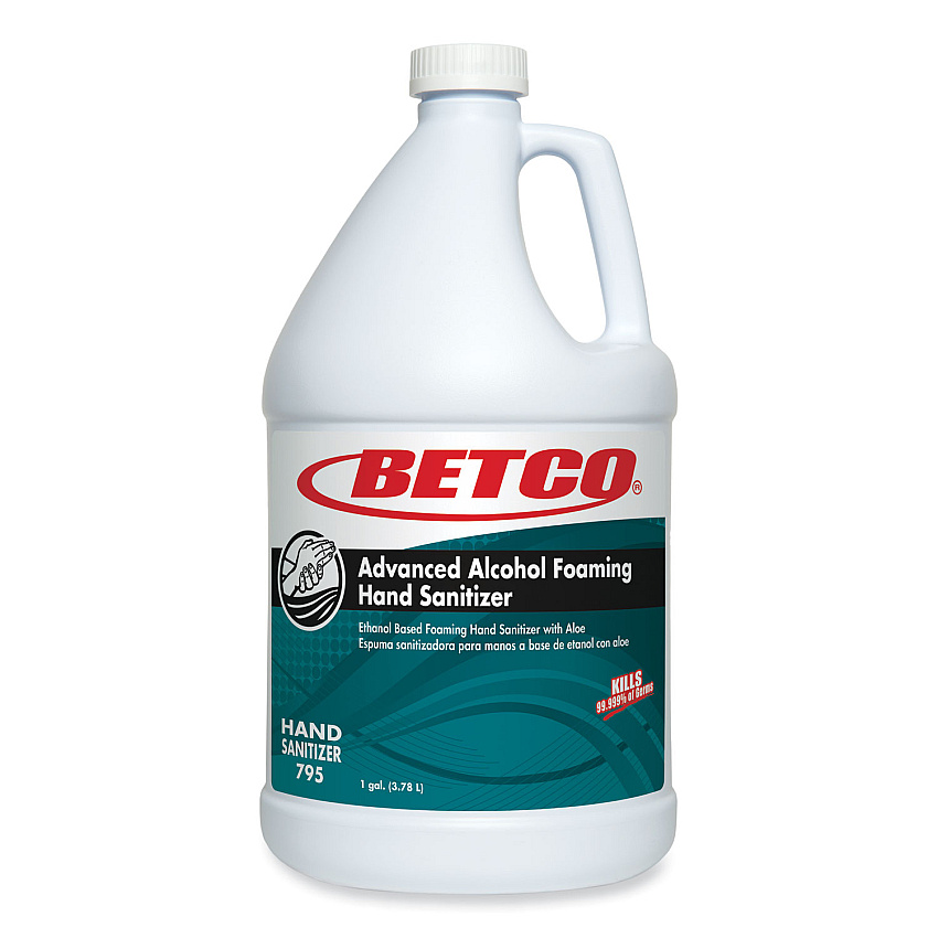 Betco Clario Advanced Alcohol Foaming Sanitizer, 1 gal Bottle, Citrus, 4/Carton (7950400)