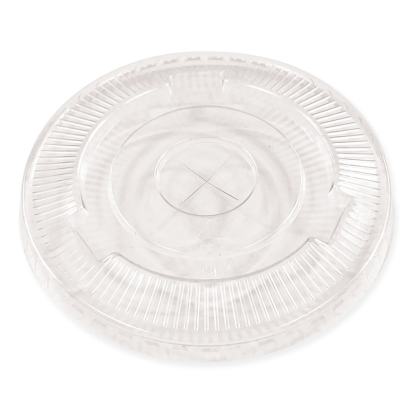 Boardwalk Crystal-Clear Cold Cup Straw-Slot Lids, Fits 9 oz Squat/12 oz PET Cups, 100/Pack (BWKPET912STRAPK)
