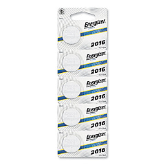 Energizer Industrial Lithium CR2016 Coin Battery with Tear-Strip Packaging, 3 V, 100/Box (ECRN2016)