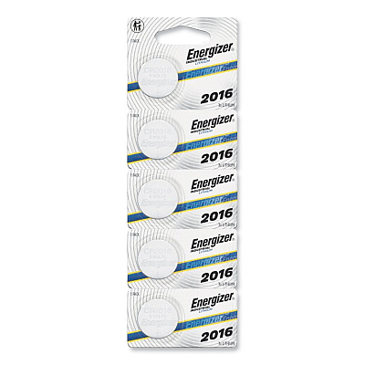 Energizer Industrial Lithium CR2016 Coin Battery with Tear-Strip Packaging, 3 V, 100/Box (ECRN2016)