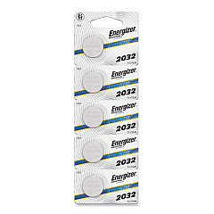 Energizer Industrial Lithium CR2032 Coin Battery with Tear-Strip Packaging, 3 V, 100/Box (ECRN2032)