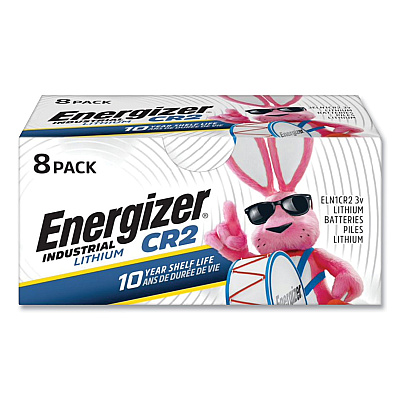 Energizer Industrial Lithium CR2 Photo Battery, 3 V, 8/Pack (ELN1CR28)