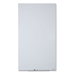 Quartet InvisaMount Vertical Magnetic Glass Dry-Erase Boards, 28 x 50, White Surface (Q012850IMW)