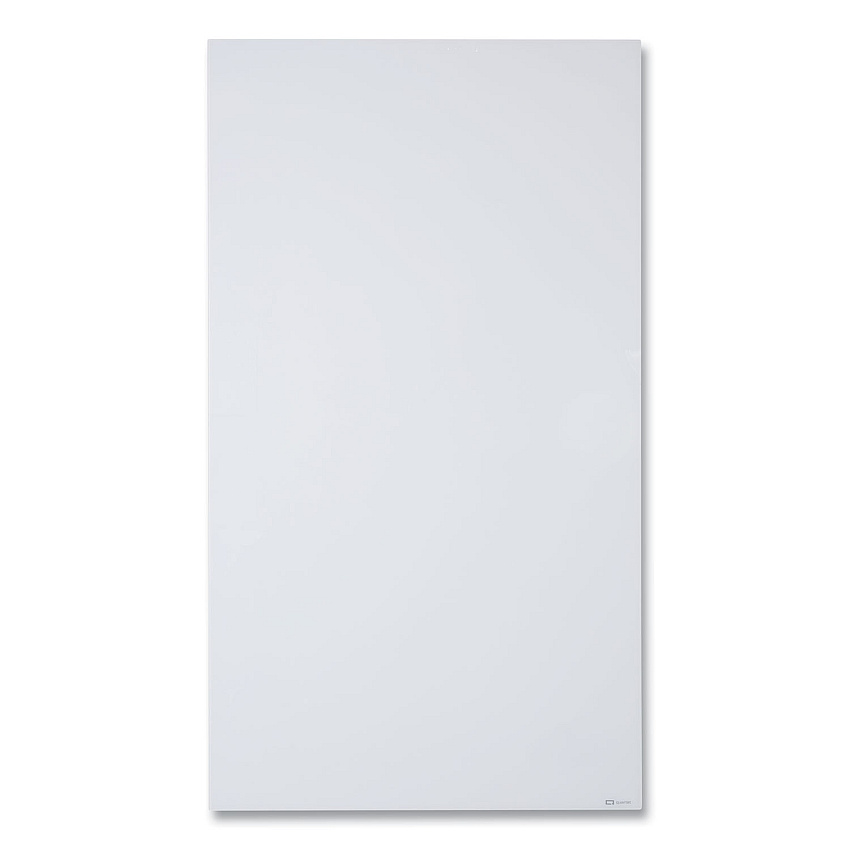 Quartet InvisaMount Vertical Magnetic Glass Dry-Erase Boards, 42 x 74, White Surface (Q014274IMW)