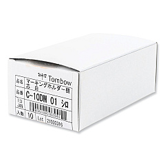 Tombow Mechanical Wax-Based Marking Pencil Refills, 4.4 mm, White, 10/Box (51539)