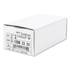 Tombow Mechanical Wax-Based Marking Pencil Refills. 4.4 mm, Black, 10/Box (51542)