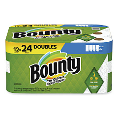Bounty Select-a-Size Kitchen Roll Paper Towels, 2-Ply, 5.9 x 11, White, 90 Sheets/Double Roll, 12 Rolls/Carton (08664)