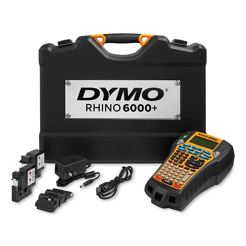 DYMO Rhino 6000+ Industrial Label Maker with Carry Case, 0.4"/s Print Speed, 5.4 x 2.5 x 9.7 (2122499)